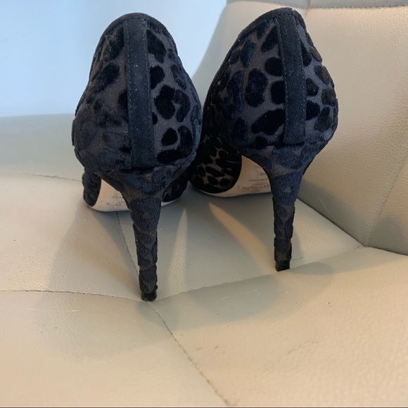 Jimmy Choo Bridget Leopard Devore Pumps - Picture 4 of 8